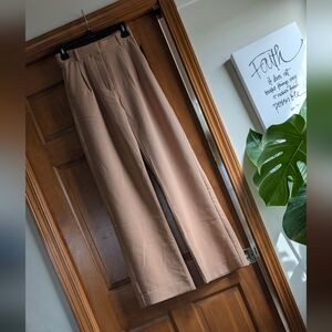 Abercrombie & Fitch Wide-Leg Tan Pants